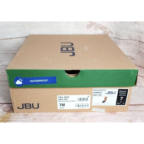 Fall 2022 Navy/Tan Maplewood Waterproof JBU By Jambu Women’s Boots 7M EUR 37 - Picture 9 of 14